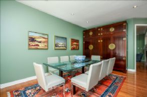 Dining room alongside kitchen - Country homes for sale and luxury real estate including horse farms and property in the Caledon and King City areas near Toronto