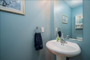 Main floor powder room - Country homes for sale and luxury real estate including horse farms and property in the Caledon and King City areas near Toronto